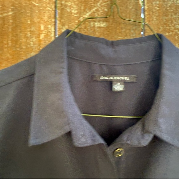 ZAC & RACHEL Women’s Navy Button-Up Sleeveless Pocket Dress Tie Size 14 - Picture 2 of 12